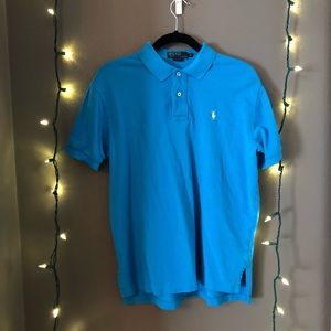 Men’s Ralph-Lauren Polo Blue and Yellow Shirt!